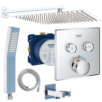 Unterputz Duschsystem, Kopfbrause 360 x 360 mm, Grohe SmartControl, Regendusche - Bild 1 von 4