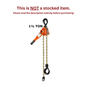 CMCO - BANDIT RATCHET LEVER HOIST - 1 1/2 TON CAPACITY - 10 FT LIFT - Picture 1 of 3