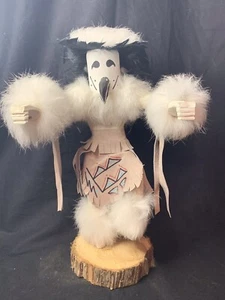 Navajo Kachina / Katsina Doll, White Buffalo Dancer 11” Signed By Artist 2009 - Picture 1 of 7