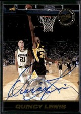 1999 Press Pass SE Auto #NNO Quincy Lewis (G)  Minnesota Golden Gophers