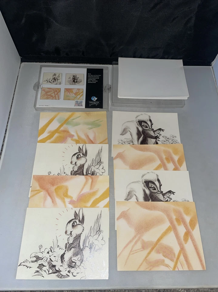 Набор из 8 винтажных стационарных блокнотов и конвертов Disney's Bambi - Изображение 1 из 1