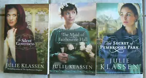 3 Julie Klassen books,Secret of Pembrooke Park,Maid Fairbourne Hall,S.Governess - Picture 1 of 4