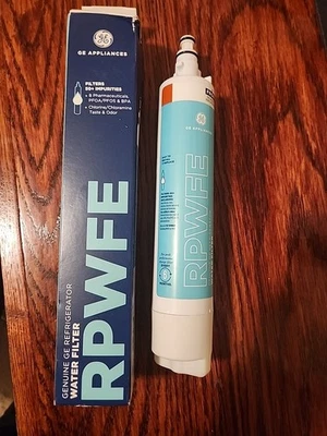 GE RPWFE replacement refrigerator water filter WITH CHIP - OPEN BOX - Image 1 of 4