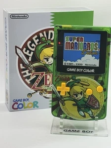Nintendo Gameboy Color IPS GBC Q5 Laminated Screen Touch Controls OSD Zelda - Picture 1 of 8