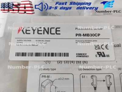 NEW KEYENCE PR-MB30CP Mini-Slim Reflective Photoelectric Sensor  US Free TAX - Image 1 of 4