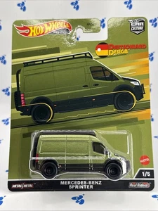 2022 Hot Wheels Premium Mercedes-Benz Sprinter Deutschland Design 1/5 Green - Picture 1 of 13