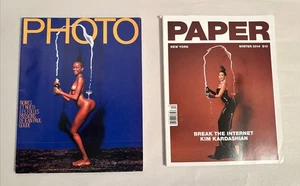 May 1982 PHOTO + Winter 2014 PAPER Kim Kardashian Magazine Set SF Gay - Bild 1 von 24
