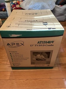 Apex AT1314 DV 13” CRT TV/DVD Combo New Old Stock - Picture 1 of 7
