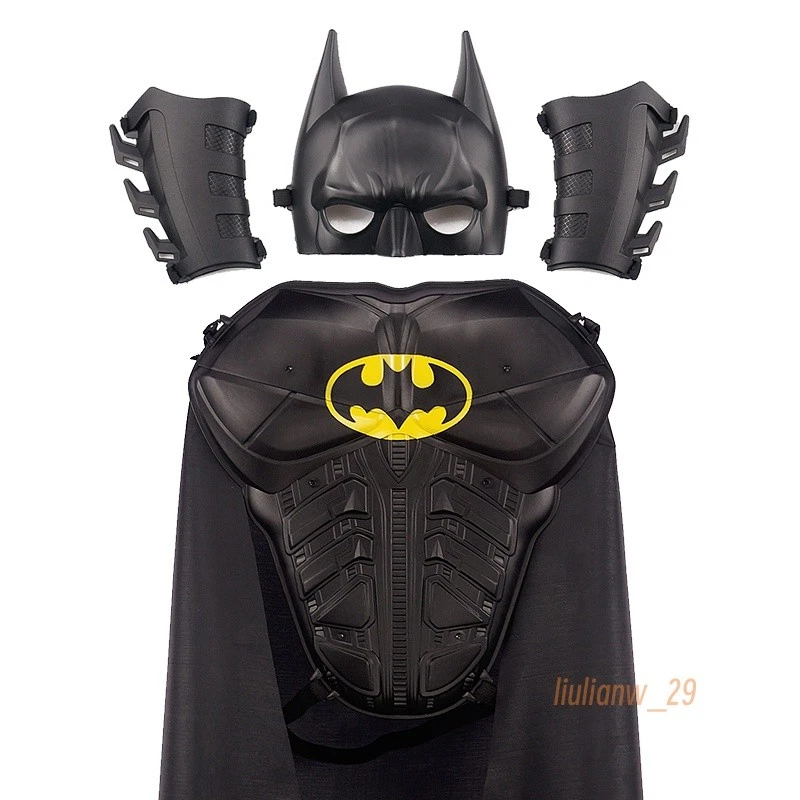 Conjuntos de armadura de capa de Batman para niños disfraces equipo de Halloween armas juguete para niños Foto 1 de 4