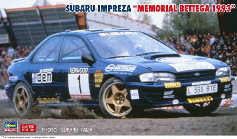 Hasegawa 20768 - 1/24 Subaru Impreza Memorial Bettega 1993 - Nuovo - Immagine 1 di 1