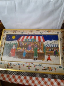 Blechdose Lebkuchenfabrik E.Otto Schmidt Nürnberg Weihnachtsdose Kiste 27x17 cm - Bild 1 von 6