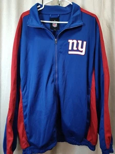 New York Giants Jacke Herren XL Blau Rot NFL Football Full Zip - Bild 1 von 5