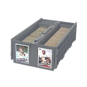 Cubo de tarjetas coleccionables - (único, gris) | Tiene capacidad para 1600 tarjetas | Tienda de plástico... - Imagen 1 de 6