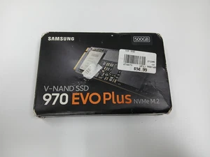 Original Samsung MZ-V7S500 970 EVO Plus NVMe M.2 500 GB Internal SSD NEW SEALD - Picture 1 of 2