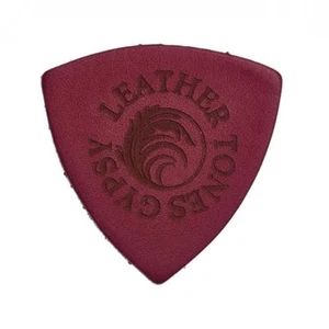 Leather Tones Gypsy Cognac  Leather Pick - 1 x  Ukulele Pick - Picture 1 of 1