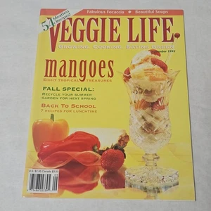 Veggie Life Magazine September 1995 Mangoes Eight Tropical Treasures - Picture 1 of 3