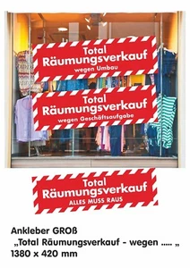 Adesivi, adesivi, vendita sgombero XL, attività commerciale, trasformazione, tutto deve uscire - Foto 1 di 4