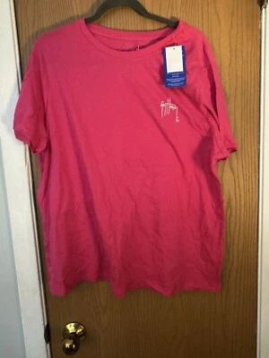NWT-Guy Harvey Shirt Womens Plus Pink Short Sleeve—Size 1X - Image 1 of 4