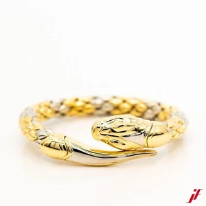Wempe Armspange flexibel 750/18K Gelbgold Weißgold ohne Besatz 16,5cm innen - Bild 1 von 3