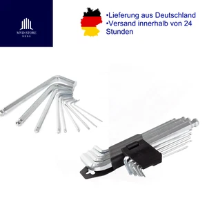 Innensechskantschlüssel 9tlg Set Satz für Imbus Steckschlüssel Kugelkopf - Bild 1 von 2