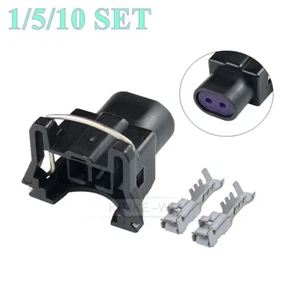 Kit de conector de enchufe hembra inyector de combustible EV1 de 2 pines Bosch Delphi Chevrolet Ford BM - Imagen 1 de 4