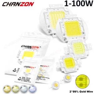 Chip LED de alta potencia 1W 3W 5W 10W 20W 50W 100W Cálido Natural Frío Lámpara Blanco Cuentas - Imagen 1 de 15