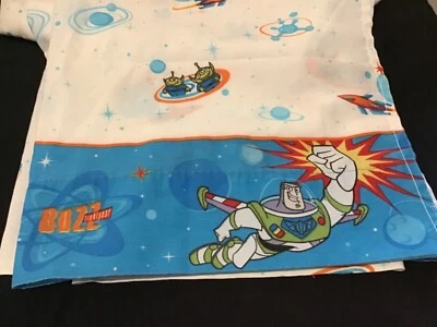 Hoja plana doble Buzz Lightyear Disney Aliens cohetes espaciales starburst excelente  Foto 1 de 3