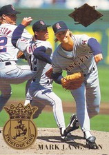 1994 Fleer Ultra Baseball Strikeout King#2 Mark Langston California Angels
