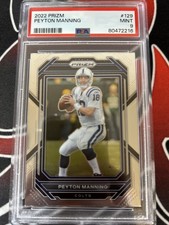2022 Panini Prizm Football Base Card Peyton Manning #129 PSA 9
