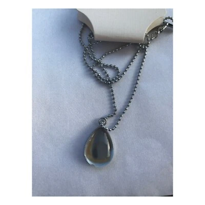 Collana con ciondolo goccia trasparente (CODICE ARTICOLO: COPA01) - Immagine 1 di 3