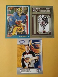 Kari Lehtonen Atlanta Thrashers 3 Card Lot Topps Rookie Card Calder Hockey 