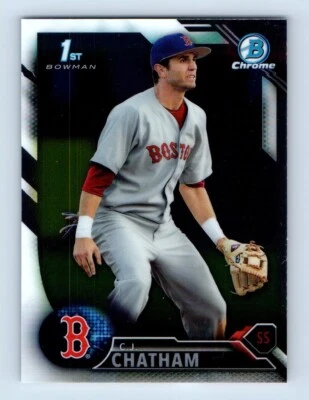 2016 Bowman Chrome Draft C.J. Chatham Boston Red Sox #BDC-38 - Image 1 of 2