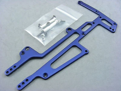 Vintage Z-Speed HPI Super Nitro RS4 Blue Alloy T6 Upper Radio Tray Plate NEW NOS - Image 1 of 4