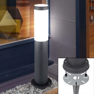 LED Steck Leuchte Garten Strahler Erdspieß Außen Edelstahl Sockel Steh Lampe - Bild 1 von 12
