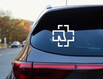 HANDMADE Rammstein Car Decal Vinyl Band Logo Glossy Bumper Sticker Heavy Metal Industrial