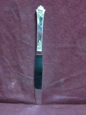 Royal Crest Sterling CASTLE ROSE DINNER KNIFE Modern Blade 9 1/8"   No Mono - Image 1 of 3