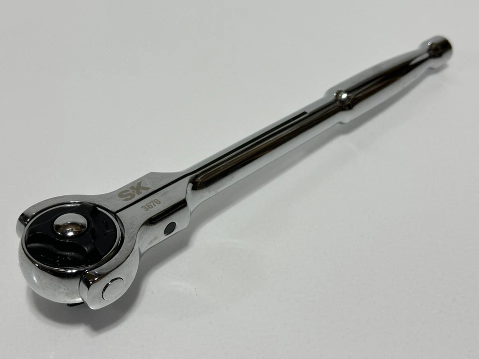 NUEVO SK Tools Profesional Roto-Head Completo Giratorio Flex Cromo 3/8” Trinquete de Accionamiento Foto 1 de 4