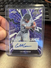 2021 Leaf Flash - Flash of Brilliance Purple #FB-CC1 Colton Cowser /75 (AU, RC)