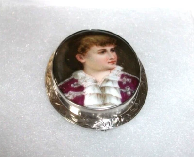 Juego de retratos en marco de plata de ley grabado 2"x1 1/2" Foto 1 de 4