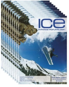 500 feuilles ICE 220 gsm mat A4 papier photo professionnel double face recouvert mat - Photo 1/1