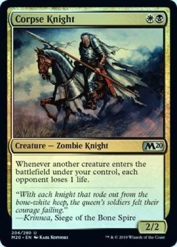 Corpse Knight (206/280) - M20 Magic 2020 Core Set - Uncommon (Foil) - Image 1 of 1