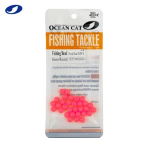 OCEAN CAT 300 PCS Fishing Beads Soft Hard Oval Round Shaped Fishing Baits Eggs - Picture 1 of 8