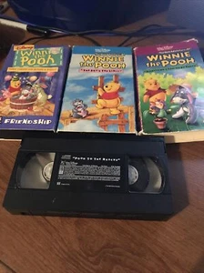 Winnie the Pooh VHS lot (3)- READ DESCRIPTION - Imagen 1 de 6