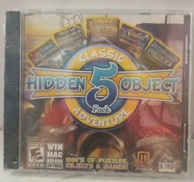 🌰 Hidden Object 5 ,Classic Adventure (Windows/Mac, 2013) broken case - Image 1 of 2