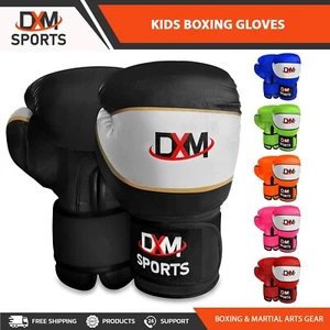 DXM Sports Kids Boxing Gloves Youth Training MMA Muay Thai Child Sparring Gloves - Picture 1 of 43