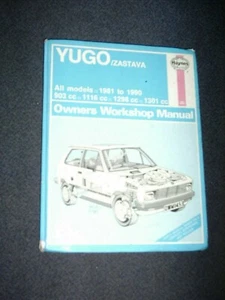 1981 bis 1990 Yugo Zastava 903 1116 1298 1301 ccm Haynes Owners Workshop Manual - Bild 1 von 11
