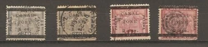 US Canal Zone 1906 Black Bars 2cts Overprints used variety - Picture 1 of 1