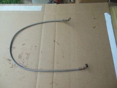 Línea de freno trenzada de acero inoxidable 34,5 pulgadas punta a punta línea de freno universal Foto 1 de 4