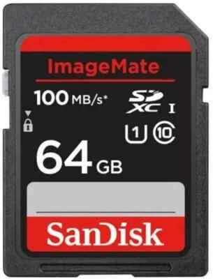 Sandisk 64gb ImageMate camera memory card SDHC & SDXC Class 10 U1 100mbs - Image 1 of 4