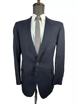 OLEG CASSINI Para Hombres Azul Marino Lana Calce Clásico Traje Abrigo Deportivo Blazer Chaqueta 42R Foto 1 de 4